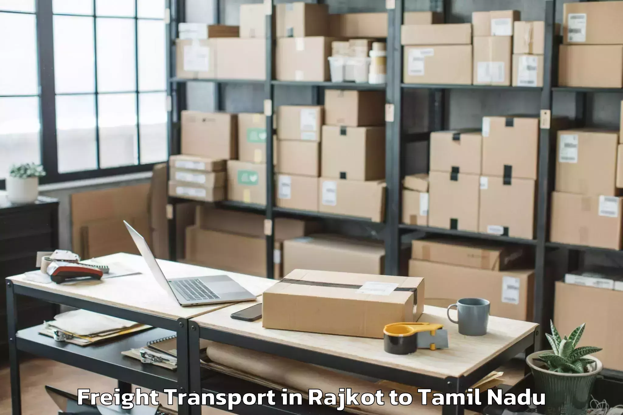 Rajkot to Karambakkudi Freight Transport Booking